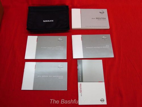 2015 nissan sentra owners manual with case book set