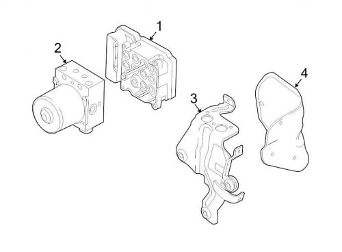 Ford oem abs control module al8z2c219a image 1