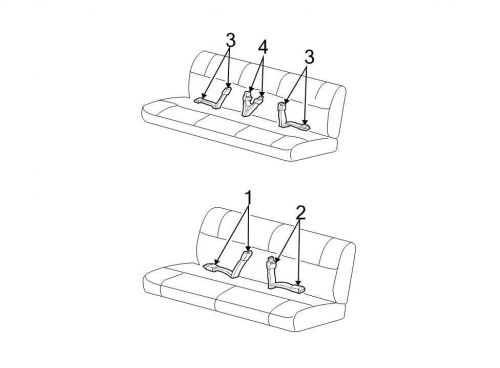 Ford oem seat belt lap and shoulder belt 6c2z1660045da image 2