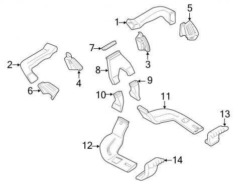 Ford oem dashboard air vent dt1z19893af image 3