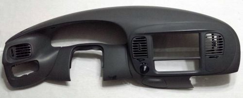 1997-2002 ford expedition f150 navigator dash bezel radio trim 4x4 gray - nice