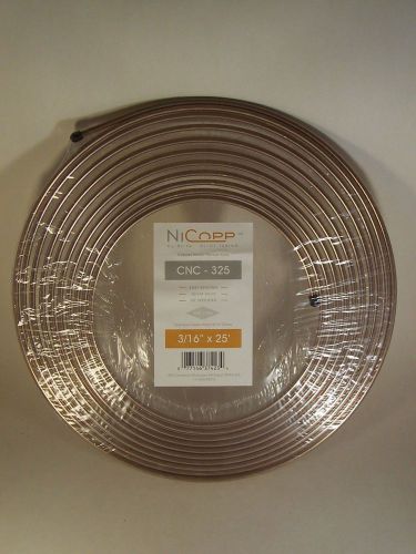 Ags nicopp brake line coil 3/16&#034; o.d. x 25 foot