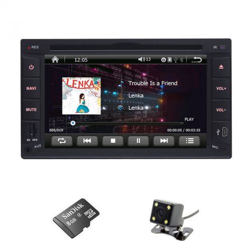 Universal 6.2&#039;&#039; 2 din car dvd player 1080p gps navi navigation rds system+camera