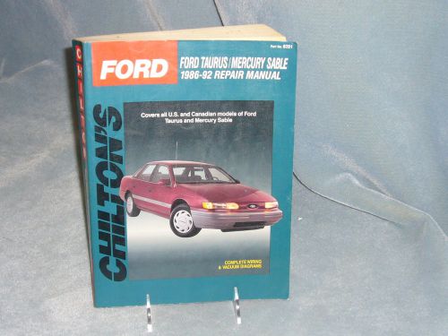 Chilton&#039;s ford taurus/mercury sable 1986-92 repair manual