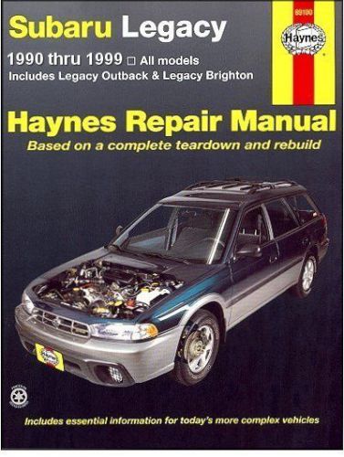 Subaru legacy outback, brighton repair &amp; service manual 1990-1999