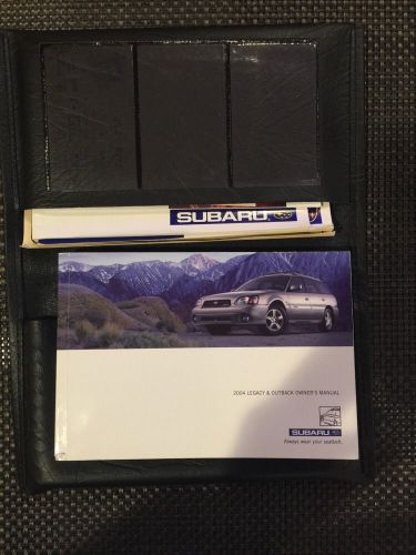 2004 subaru legacy &amp; outback owner&#039;s instruction manual / guide genuine oem