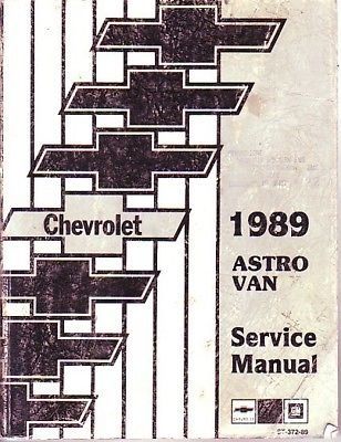 1989 chevrolet astro van factory shop service manual