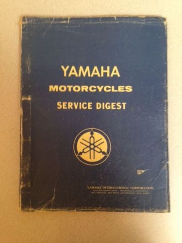 Yamaha motorcycle service digest, tuning theories, yg1,ya6, yj1, td1a/b