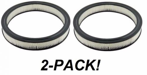 2-pack air filter 14&#034; x 2&#034; 1480a universal paper round filter.gm, mopar, ford,