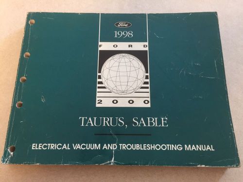 1998 taurus sable ford mercury troublehooting evtm wiring vacuum repair manual