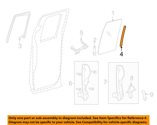 Ford oem 04-14 f-150 glass-rear door-glass retainer right 9l3z1825804a