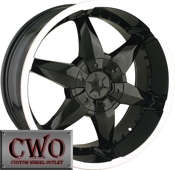 24 black dip flyer rims 6x135/6x139.7 6 lug f-150 expedition tahoe yukon cwo