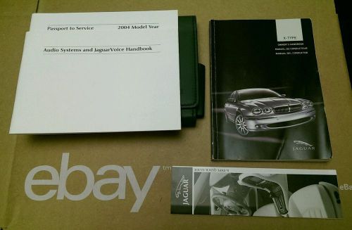 04 2004 jaguar x type manual oem guide books set