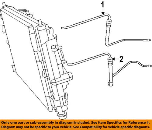 Mopar oem 5058363ad transmission oil cooler-pressure hose