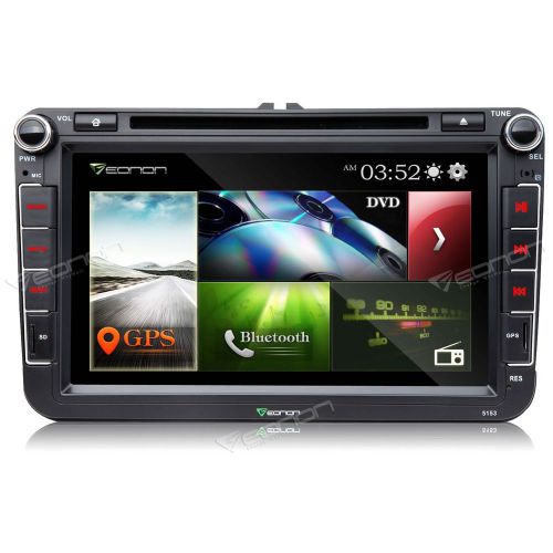 8&#034; hd i car dvd player radio gps stereo for volkswagen vw jetta passat golf eos