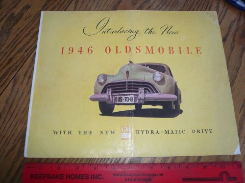 1946 oldsmobile sales brocure - vintage