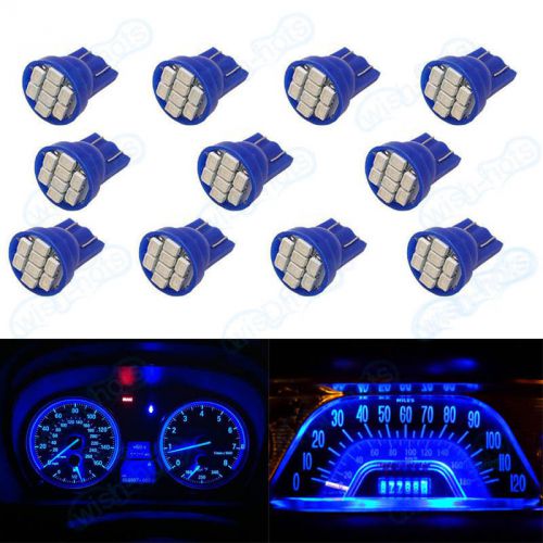 10pc blue 168 t10 instrument panel cluster led light dashboard for chevrolet xb