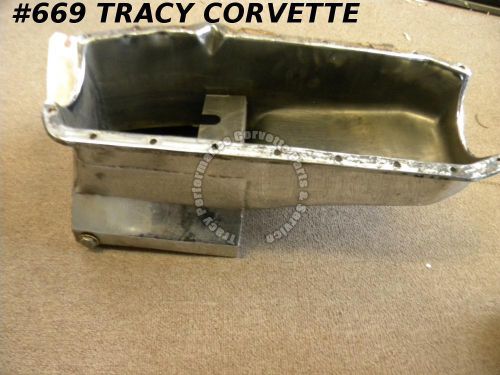 1956-1979 chevy used small block wide 7 quart high capacity chrome oil pan