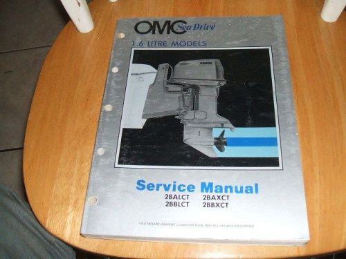 1983 omc service manual, 1.6l, 983439