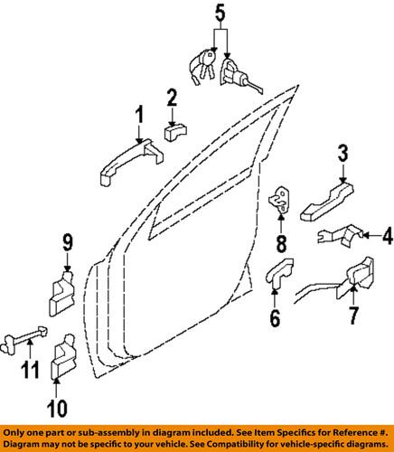 Hyundai oem 793802b000 front door-door check