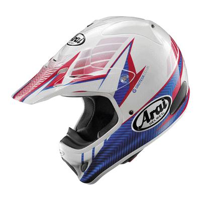 Arai vxpro3 motocross racing helmet blue adult sm, medium, lg, x large snell/dot