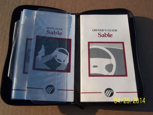 1996 mercury sable owners manual