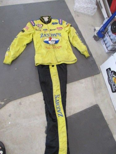 Nascar race used crew firesuit zaxbys 2 pc sfi 3-2a-5 simpson arca series  (#3)