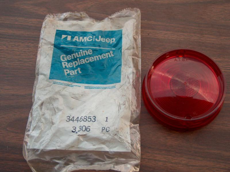 Amc american red tail light lens  "nos"