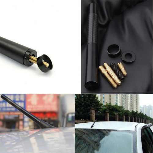 Aluminum carbon fiber short antenna polished universal screw set for ranger blk