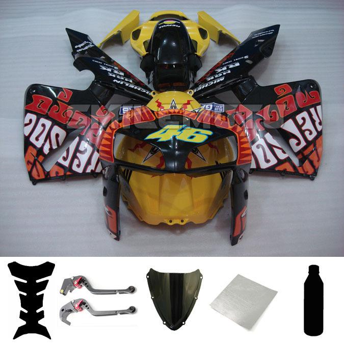 Bundle injection fairing windscreen levers for honda 2005 2006 cbr 600 rr f5 pab