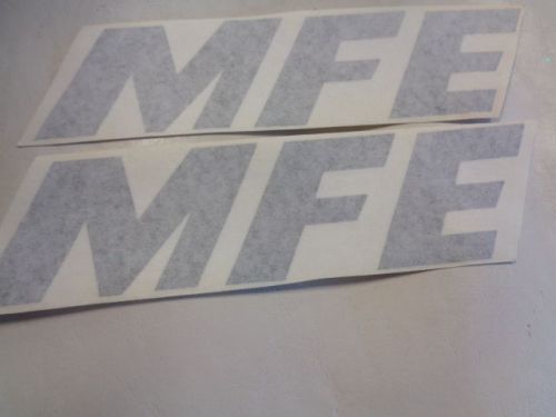 Mfe decal pair ( 2 ) gray 7 5/8&#034; x 2&#034; marine boat