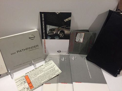 2005 05 nissan pathfinder oem owners manual kit 8/pc #228