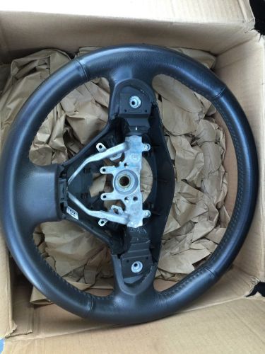 08 09 subaru impreza wrx leather steering wheel assembly black oem factory
