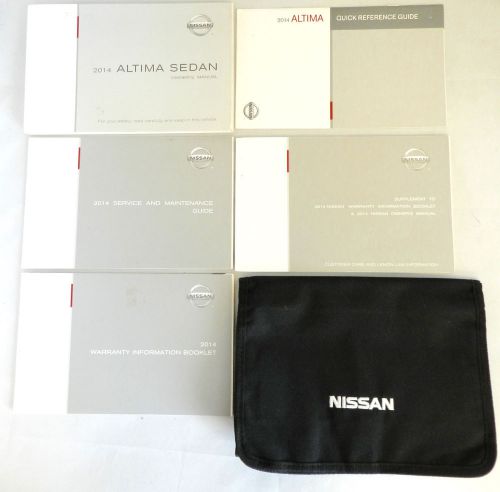 2014 nissan altima sedan owners manual with case oem