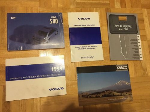 1999 volvo s80 owners manual