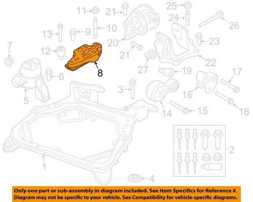 Ford oem engine transmission mounting-mount bracket 9e5z6061d