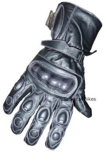Stud palm carbon fiber motorcycle leather gloves s