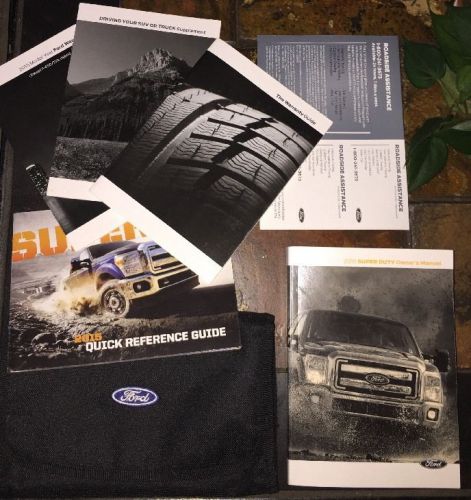 2015 ford super duty owners manual and case free shipping