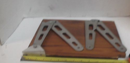 2 billet aluminum hood or trunk lid brackets nascar arca scca late model c8