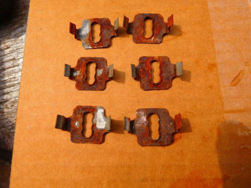 1961 cadillac 2 door bubble top headline support rod bar retaining clips all 6