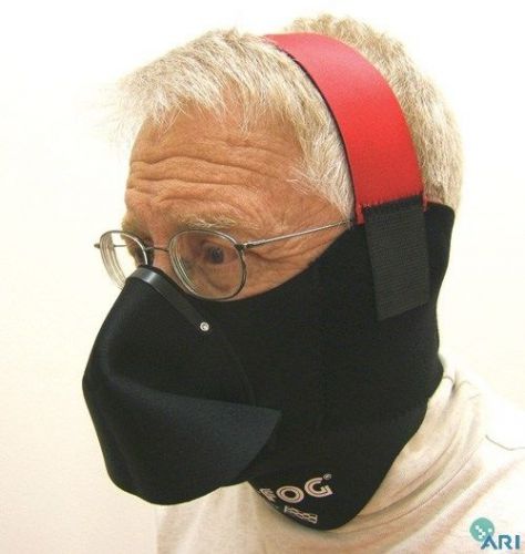 No-fog heavy duty 25th anniversary mask black medium-large md-lg 007d