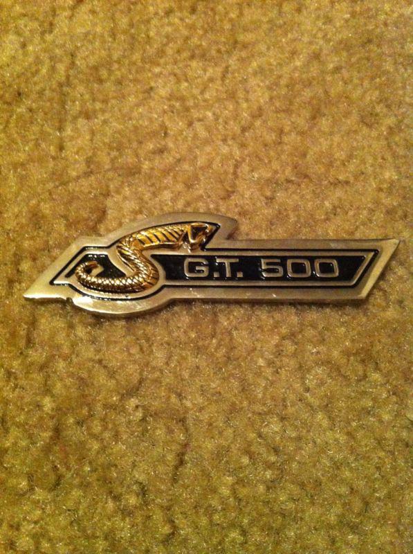 1968 ford mustang shelby gt 500 dash emblem cobra jet 