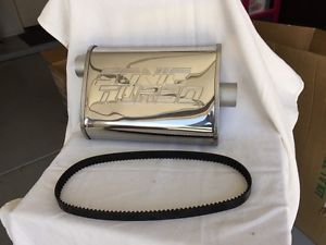 Nos sonic turbo muffler nos 2-1/2&#034; sounds of the 70s 80s model 45122 in box