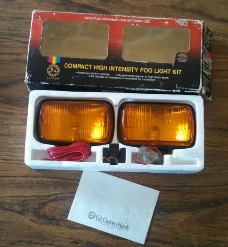 Vtg nos rare custom cal hawk halogen fog light kit audi car van truck mercedes