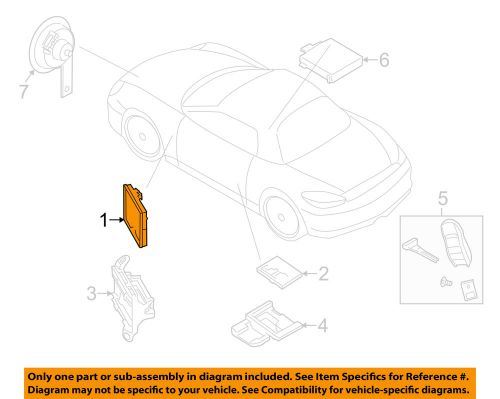 Porsche oem 13-15 boxster alarm system-control module 7pp907064jj