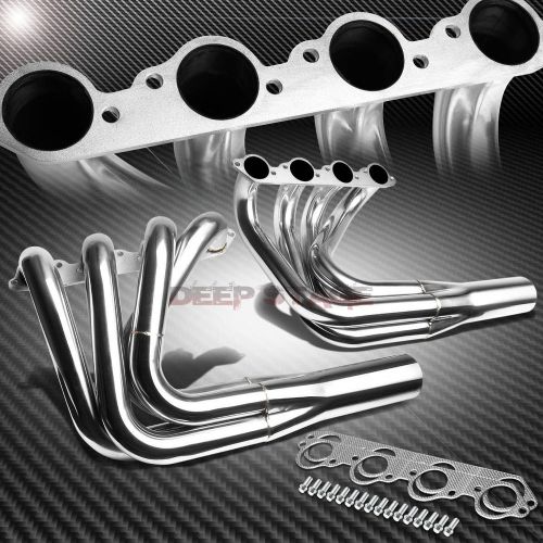 Above transom jet boat header manifold exhaust extractor for chevy big block bbc