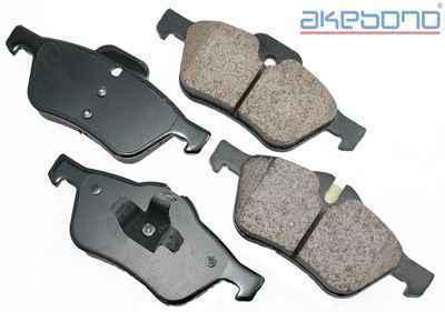 Akebono eur939 brake pad or shoe, front-euro ultra premium ceramic pads