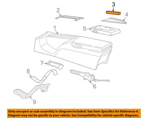 Chrysler oem 06-08 crossfire rear console-cup holder 1cg68xzaaa