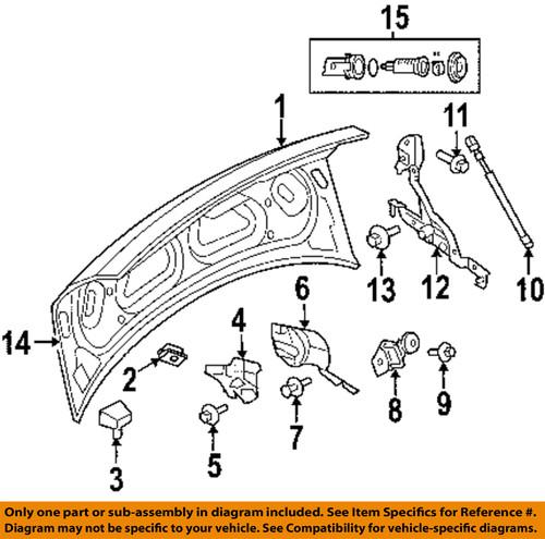 Mopar oem 5065812aa trunk lid-trunk lid bumper