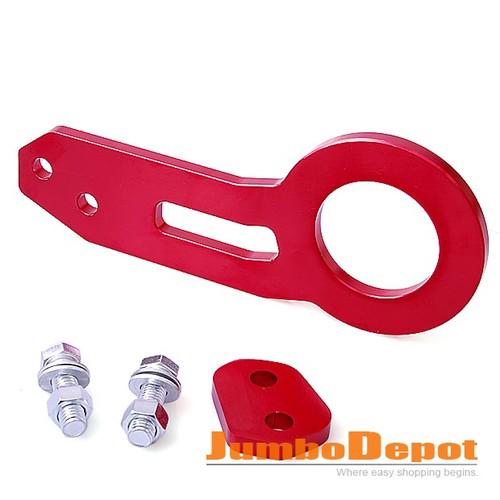 Claret red jdm anodized aluminum cnc towing hook bumper rear for honda toyota